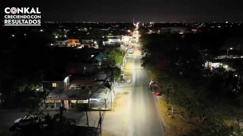 Alumbrado Público en Conkal, Yucatán