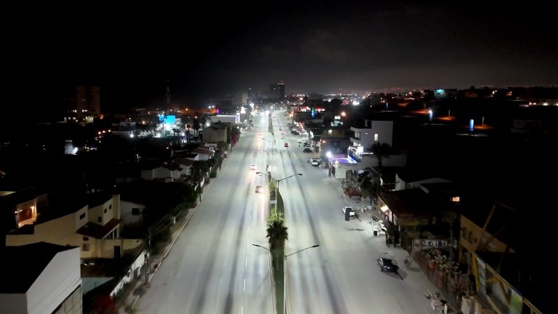 Alumbrado Público en Playas de Rosarito, Baja California