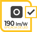 190 lm/W